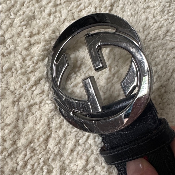 Gucci classic men script belt - Picture 10 of 11